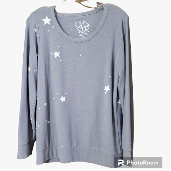 Chaser light grey crewneck soft long sleeve swearshirt ♥️ - Picture 1 of 6